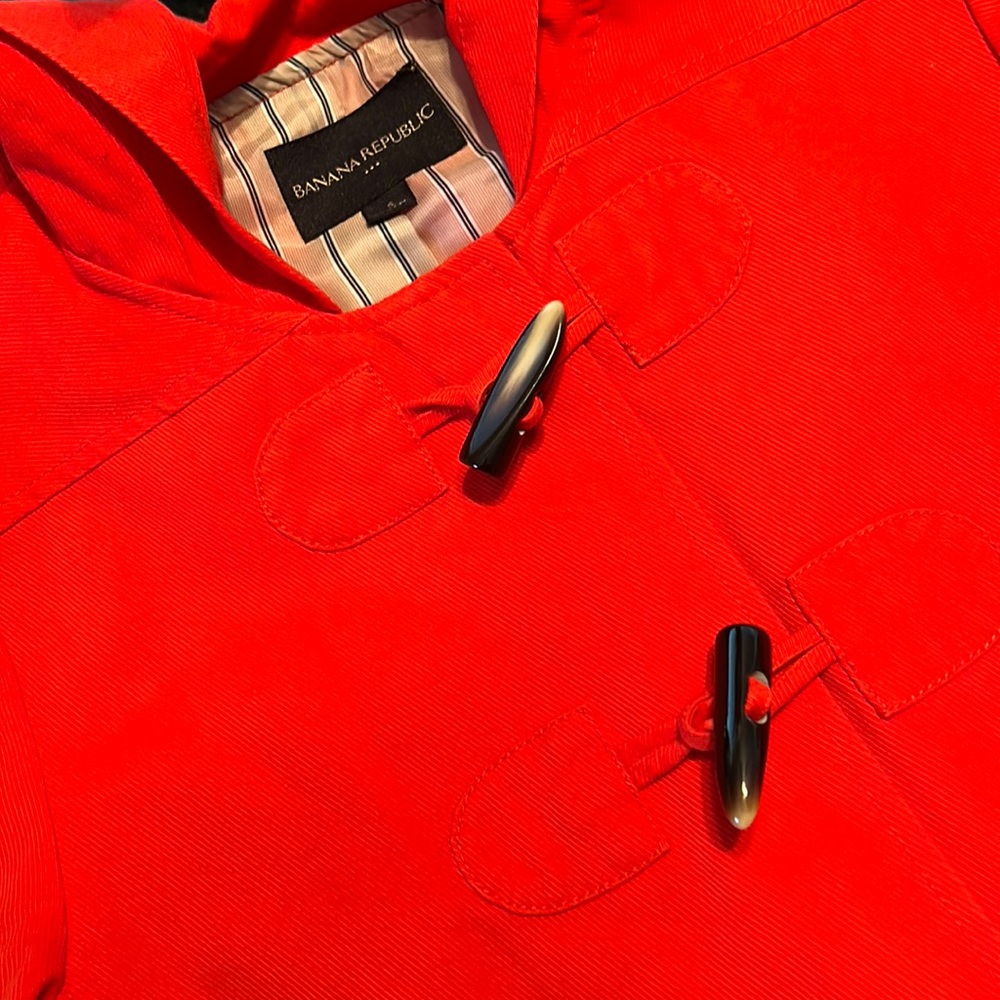 Banana Republic Red lightweight coat size S